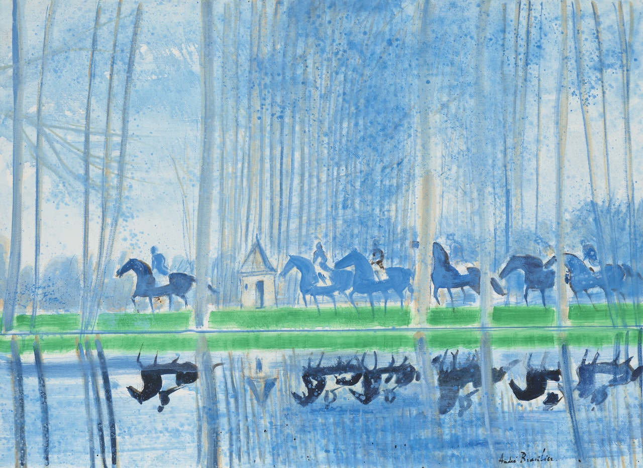 Reflets dans l'étang by André Brasilier