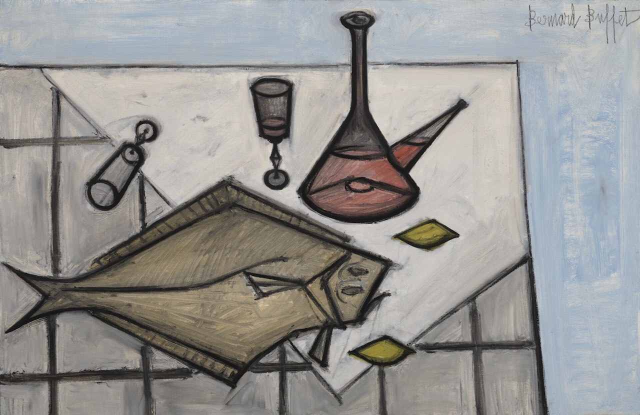 Nature morte au turbot by Bernard Buffet