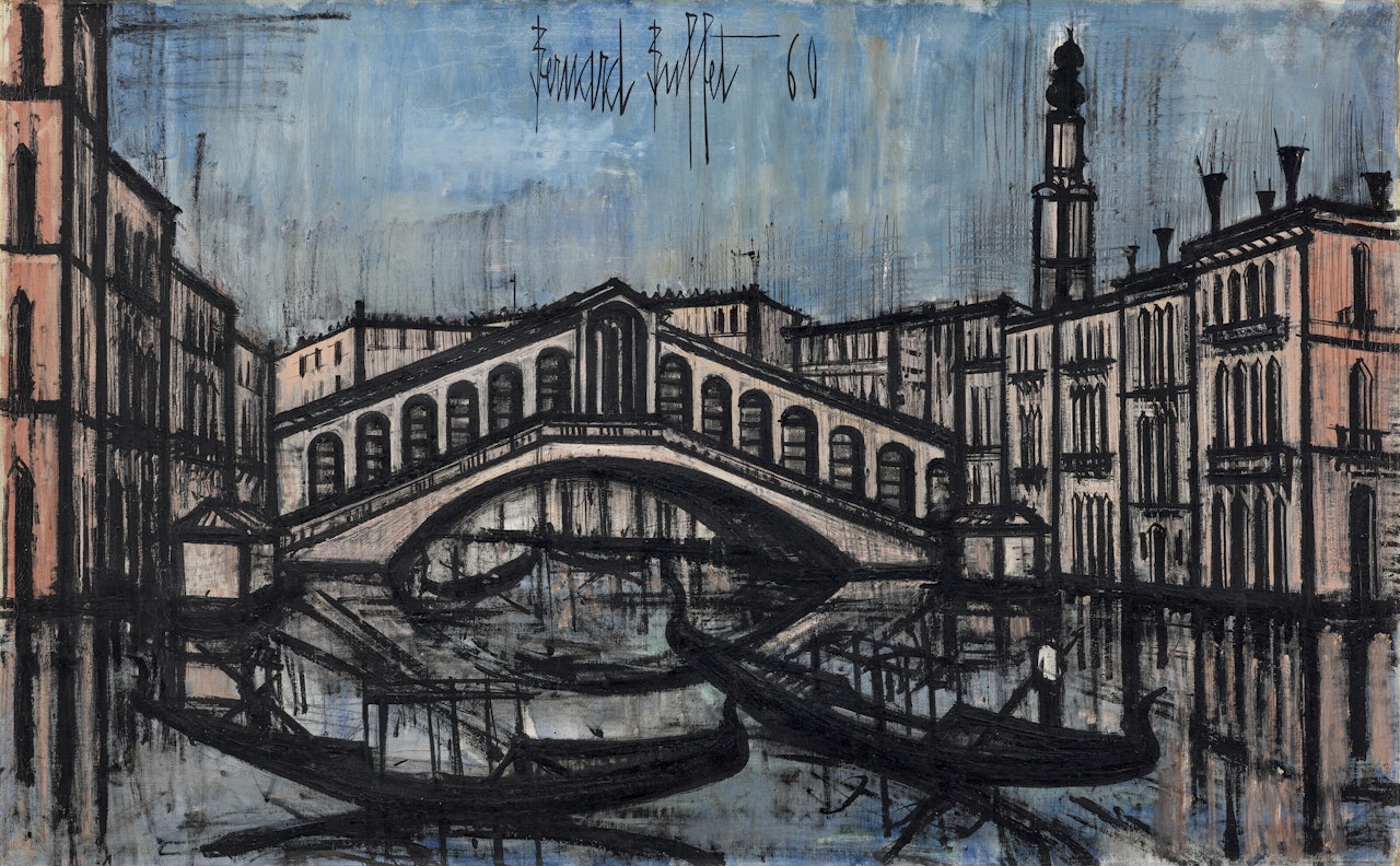 Venise, le Pont du Rialto by Bernard Buffet