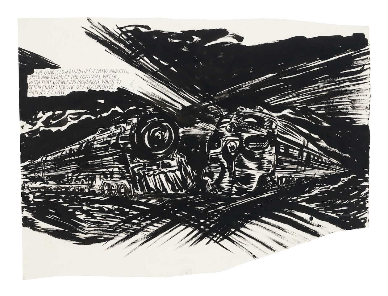 No Title (The long slow...) by Raymond Pettibon