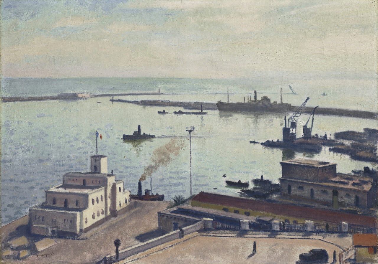 Le port en hiver by Albert Marquet