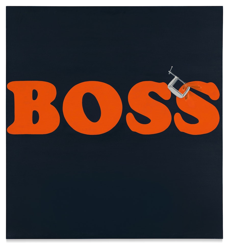 Securing the Last Letter (Boss) by Ed Ruscha
