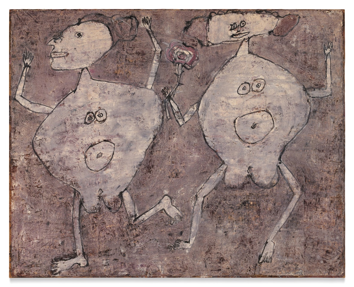 Gambade à la rose by Jean Dubuffet