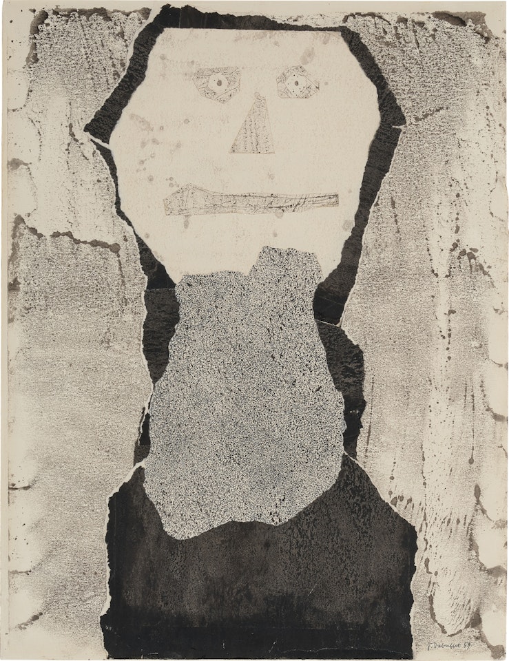 Le grand porte-barbe by Jean Dubuffet