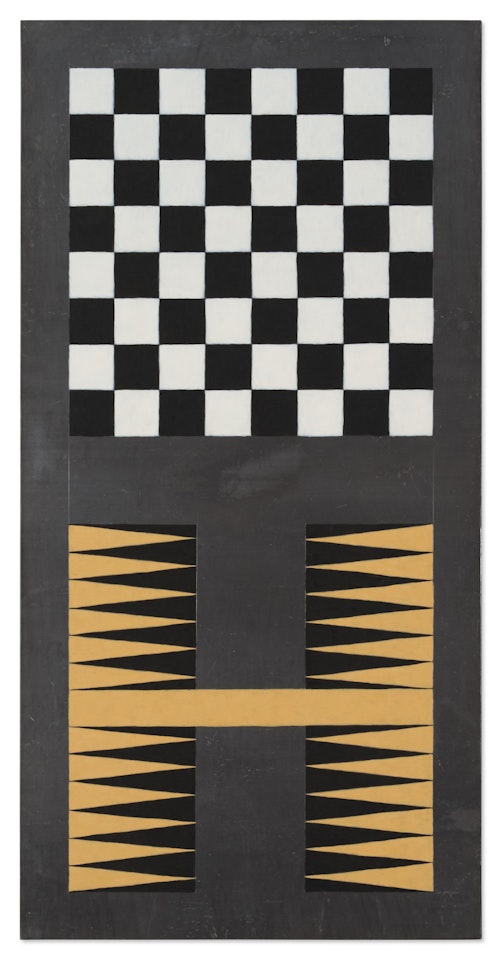 Untitled (Lead Checks/ Lead Chevron: 4) by Sherrie Levine