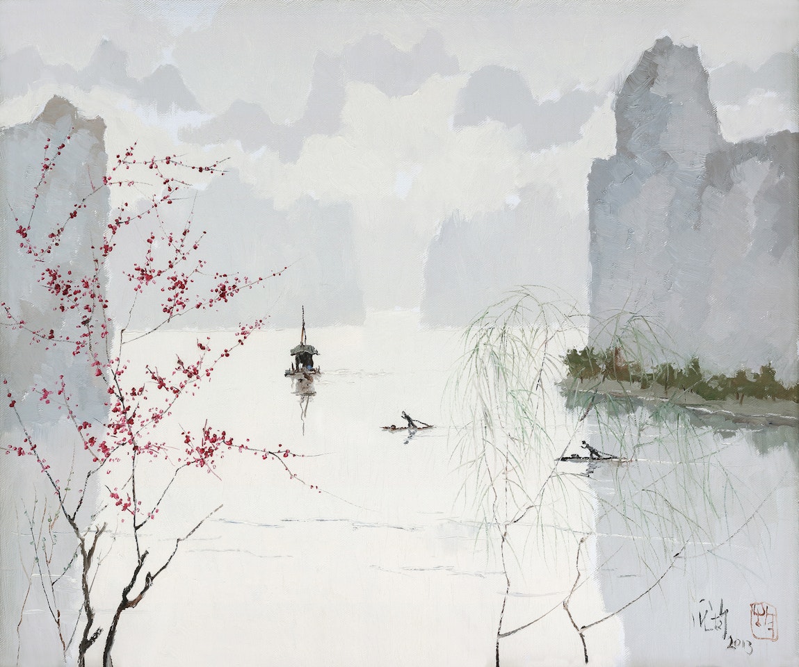 Lishui River Welcomes Early Spring by Pang Jiun