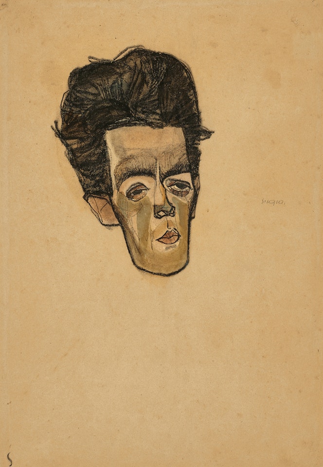 Selbstbildnis by Egon Schiele