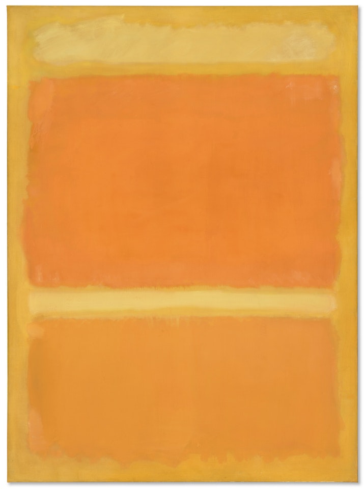 Untitled (Yellow, Orange, Yellow, Light Orange) by Mark Rothko