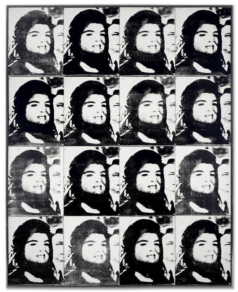 Sixteen Jackies by Andy Warhol