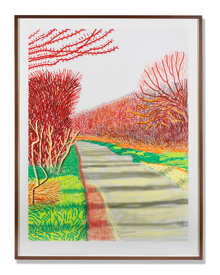 The Arrival of Spring in Woldgate, East Yorkshire in 2011 (twenty eleven) - 21 March by David Hockney