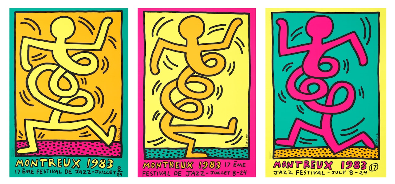Montreux Jazz Festival (Three Works) by Keith Haring