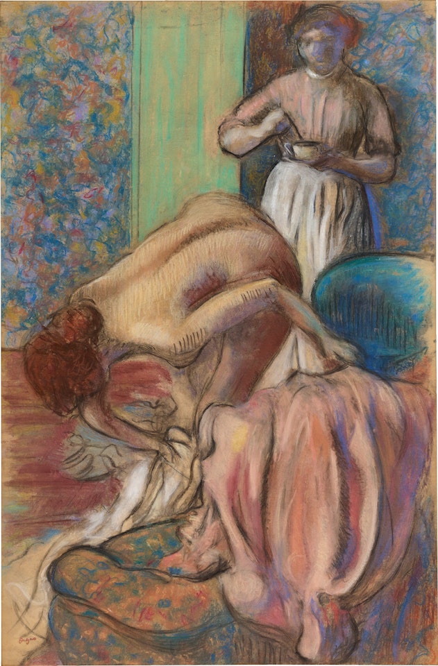 Le petit déjeuner après le bain by Edgar Degas