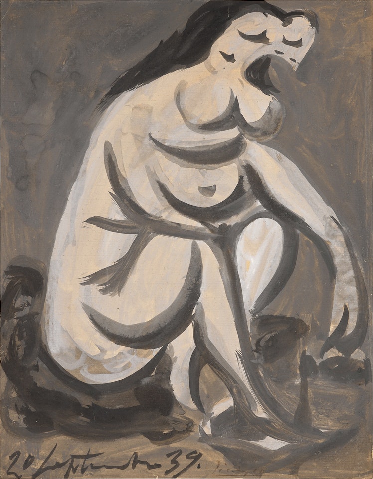 Femme accroupie by Pablo Picasso