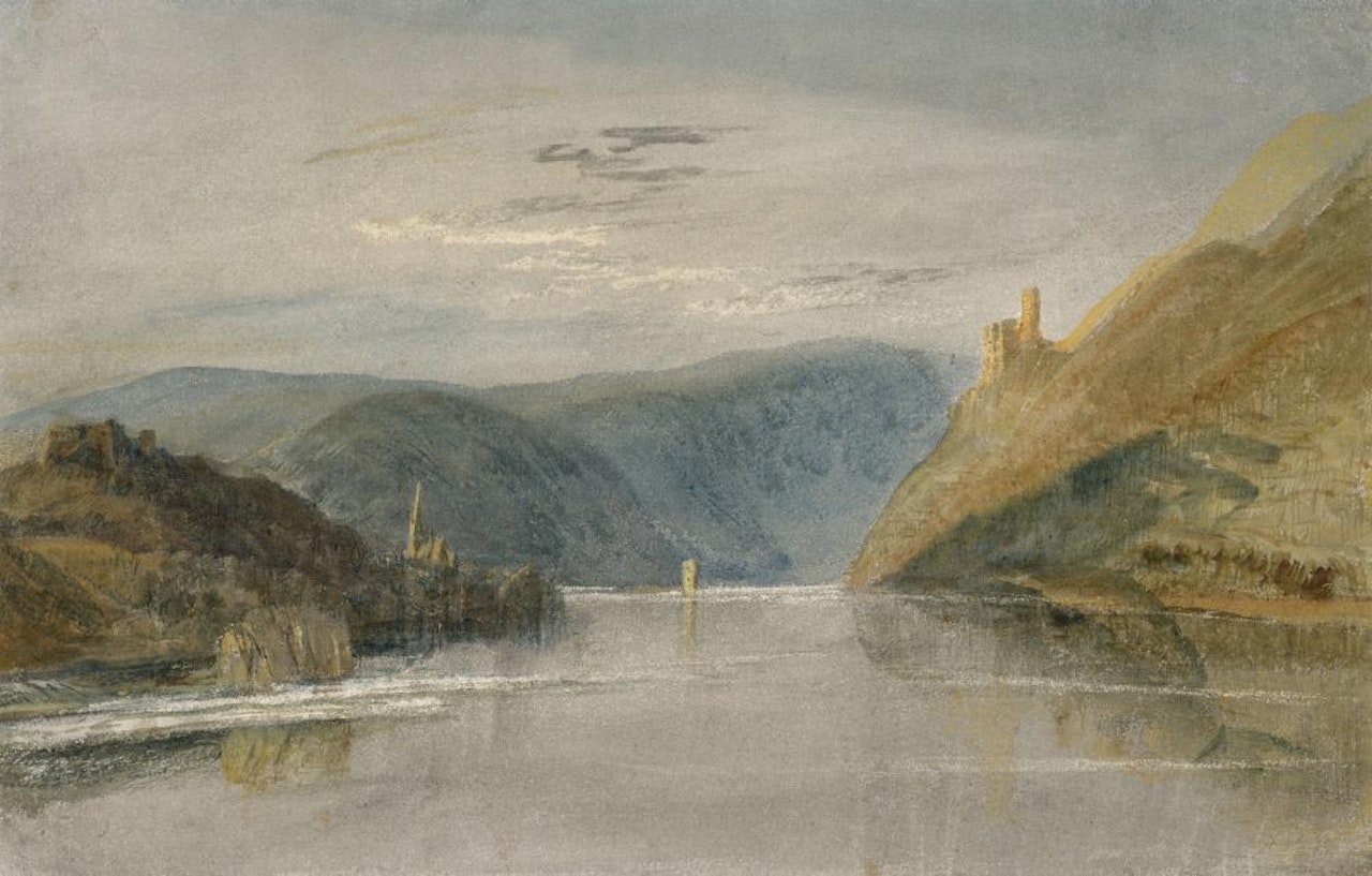 Le Loch Binger et le Mäuseturm sur le Rhin by Joseph Mallord William Turner
