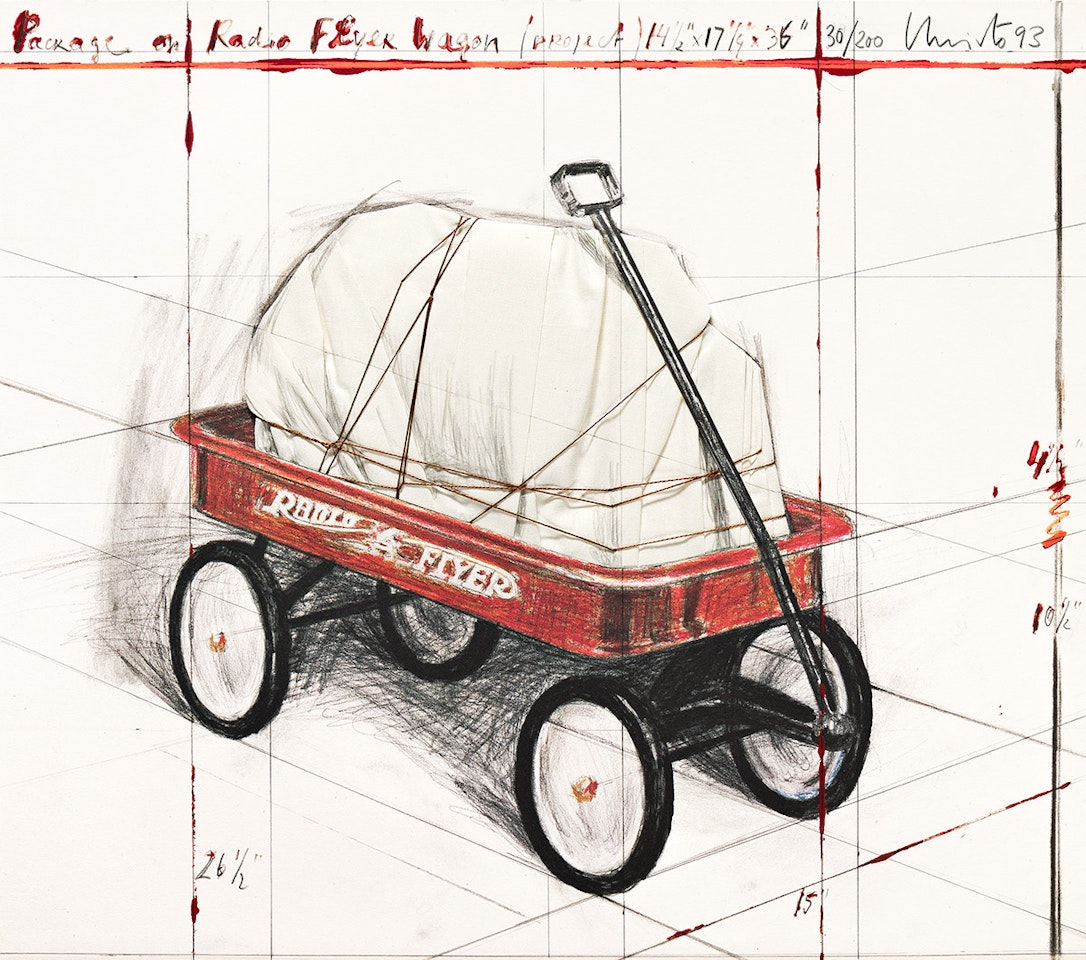 Package on Radio Flyer Wagon, Project by Christo