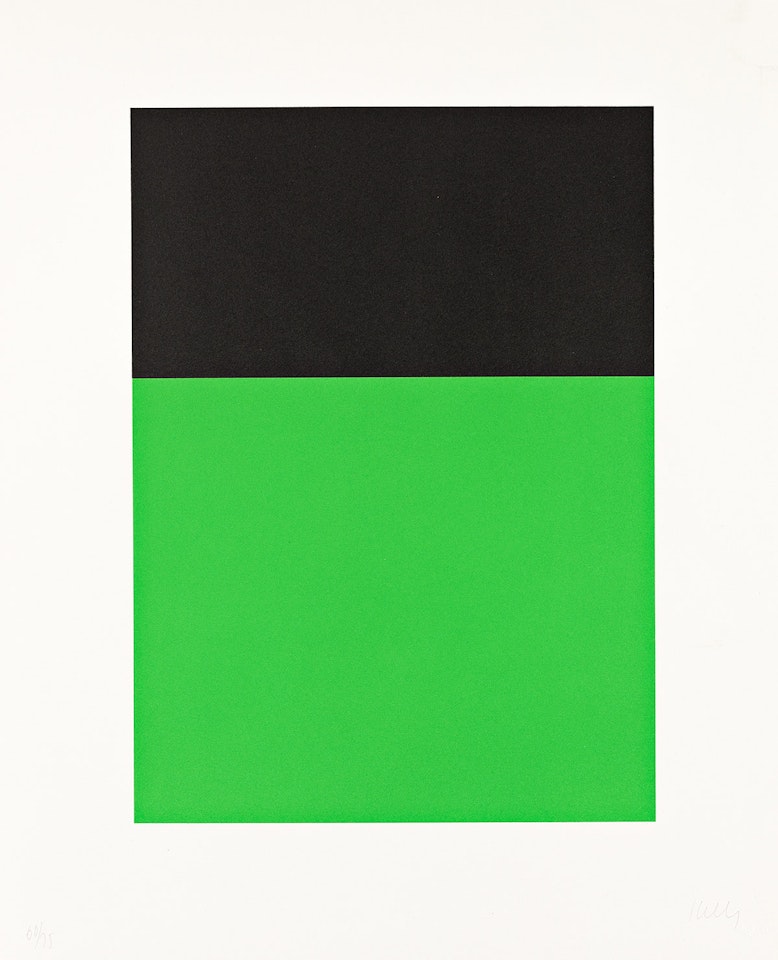 Black/Green by Ellsworth Kelly