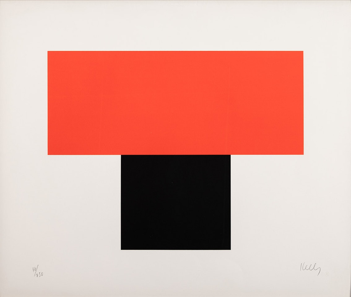 Red-Orange over Black by Ellsworth Kelly