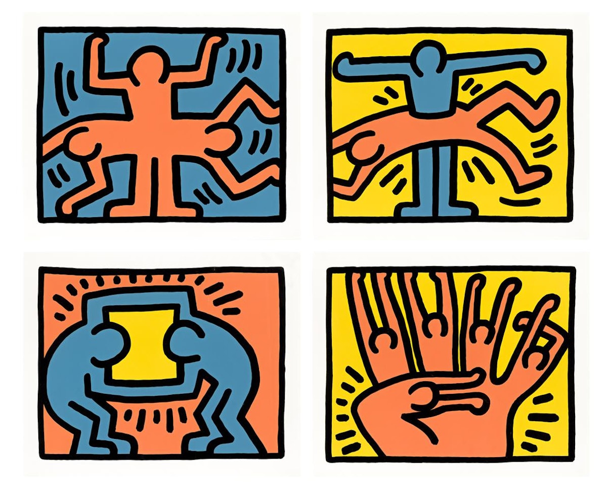 Pop Shop VI by Keith Haring