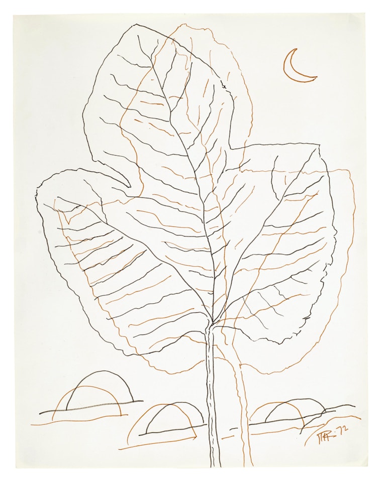 Leaf Tree and Moon by Man Ray