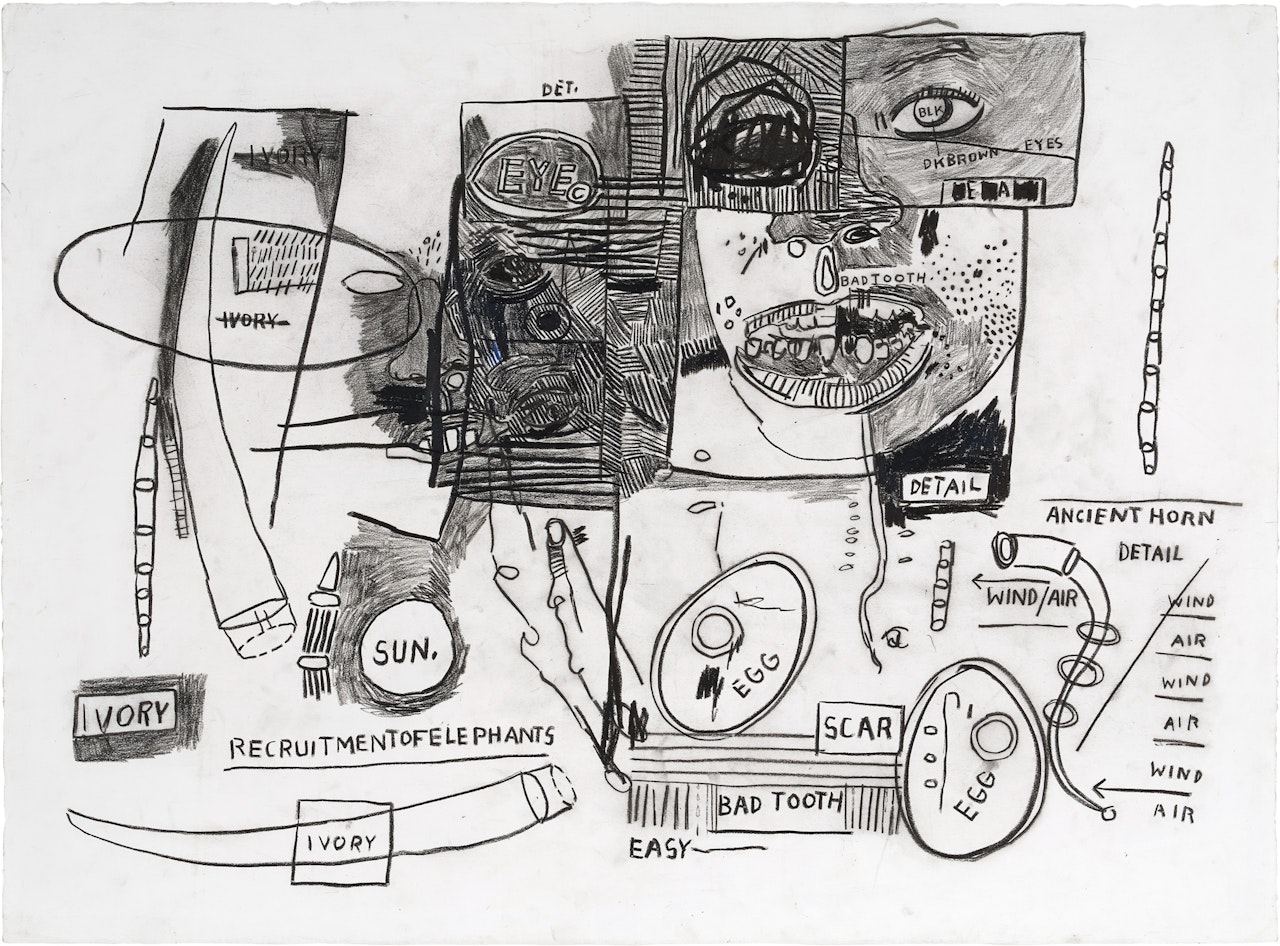Untitled (Bad Tooth and Ivory) by Jean-Michel Basquiat