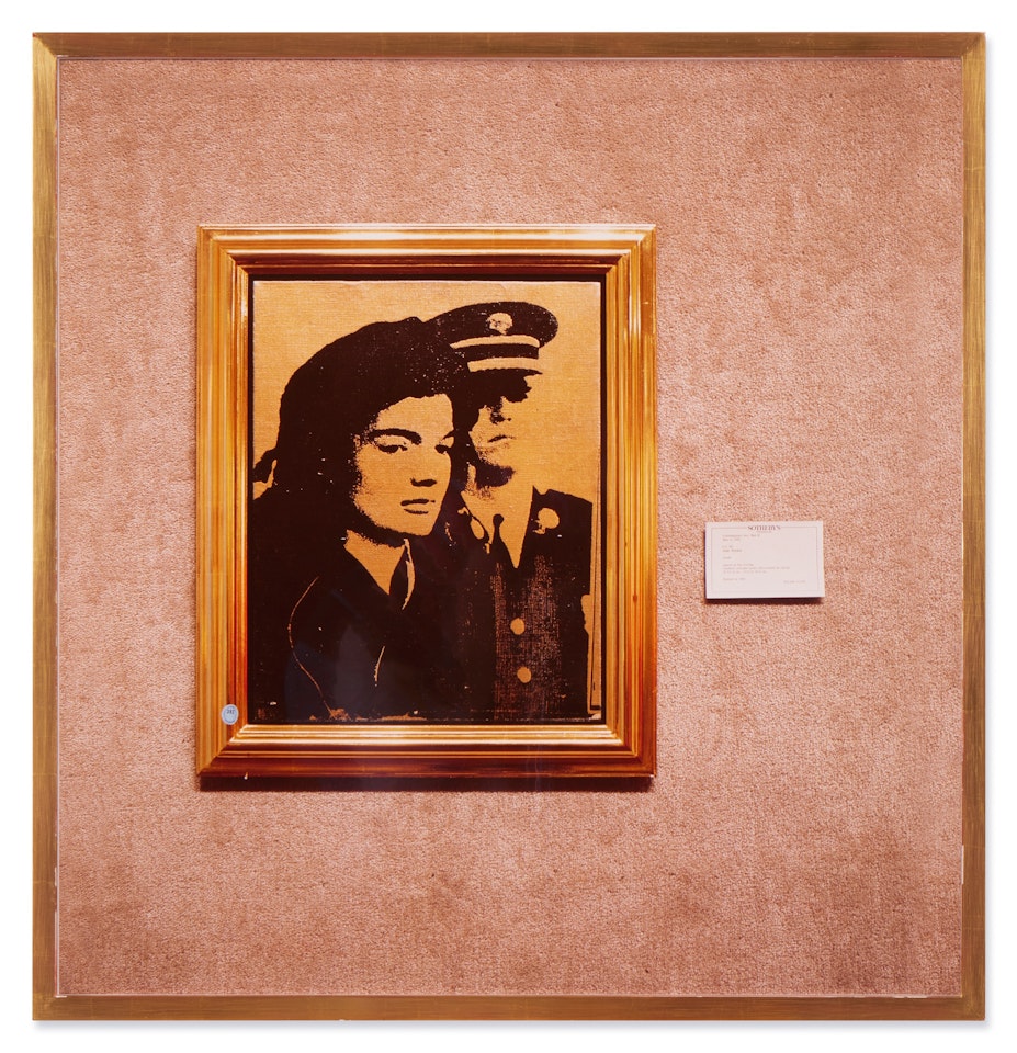Untitled (Gold Jackie) by Louise Lawler