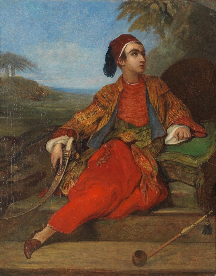 Figure in oriental dress by Continental School