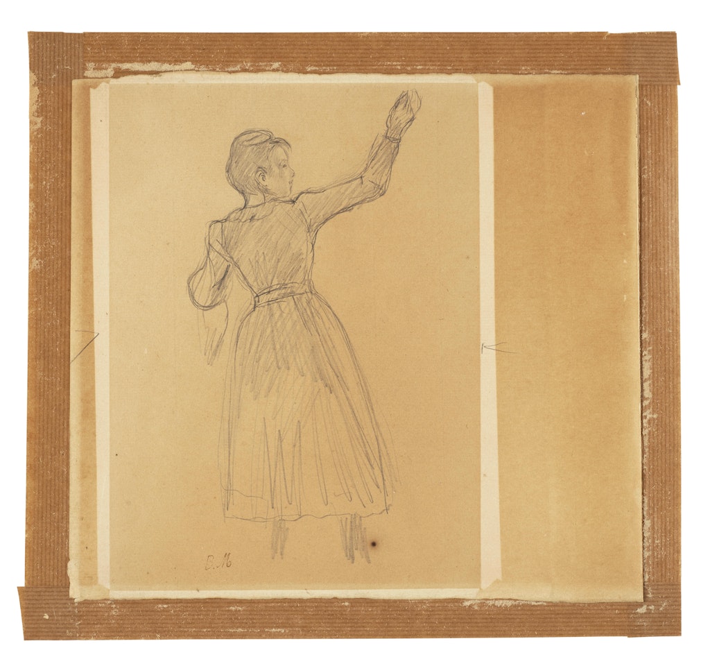 Étude pour 'La cueillette des orange' by Berthe Morisot