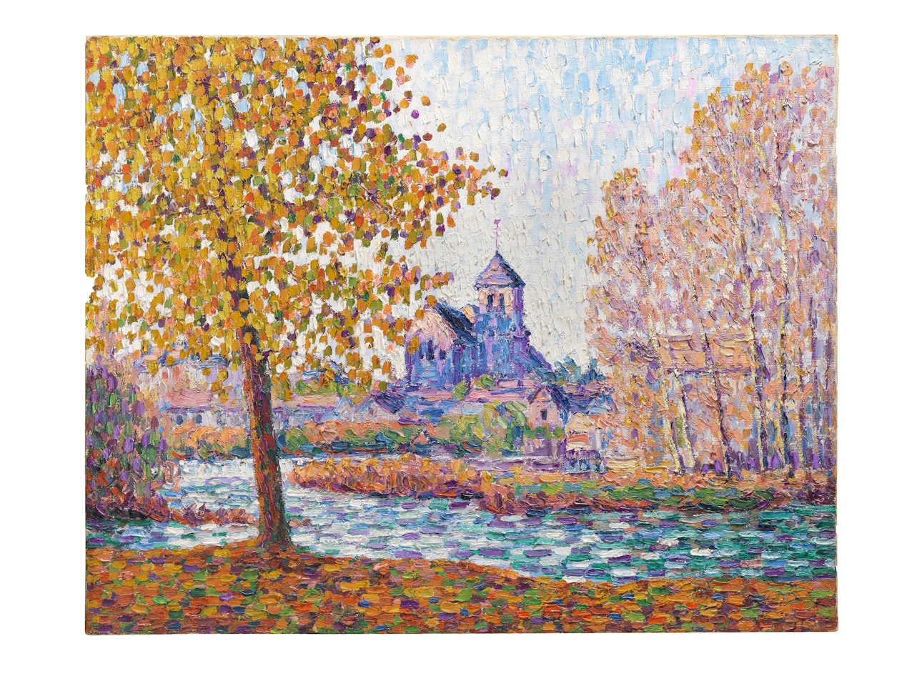 L'église de Montigny, effet d'automne by Francis Picabia