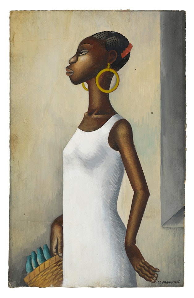 Woman with Basket by Miguel Covarrubias