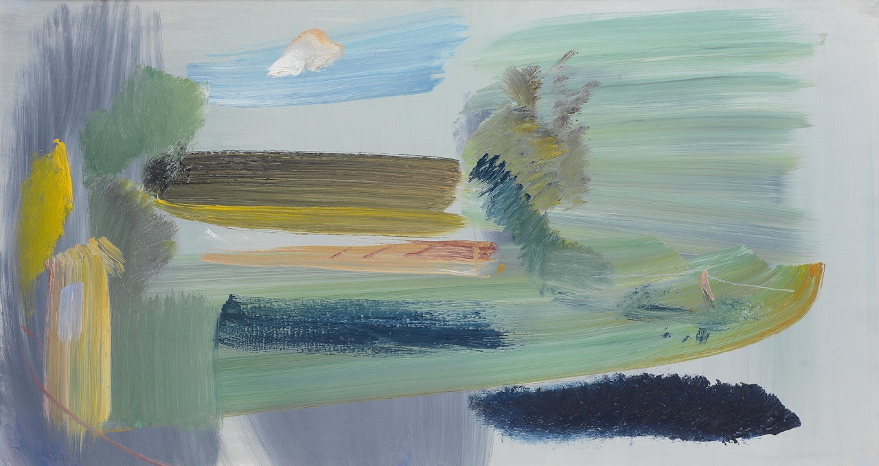 Sussex River, Evening Mist  by Ivon Hitchens
