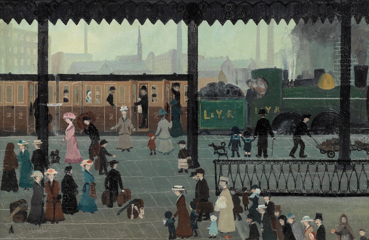 Mumps Station, Wakes Week by Helen Bradley