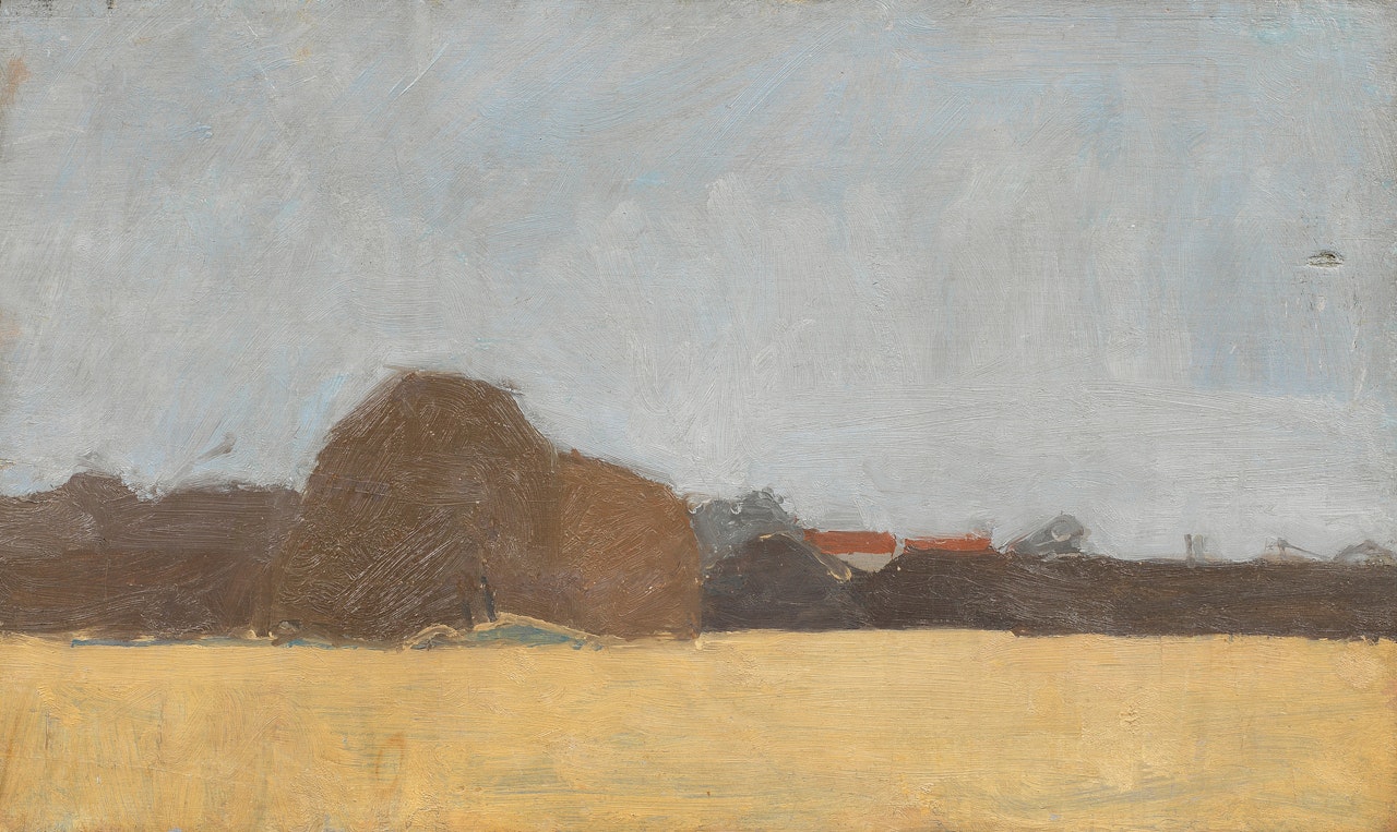 Landscape, Edge of Field by Euan Uglow