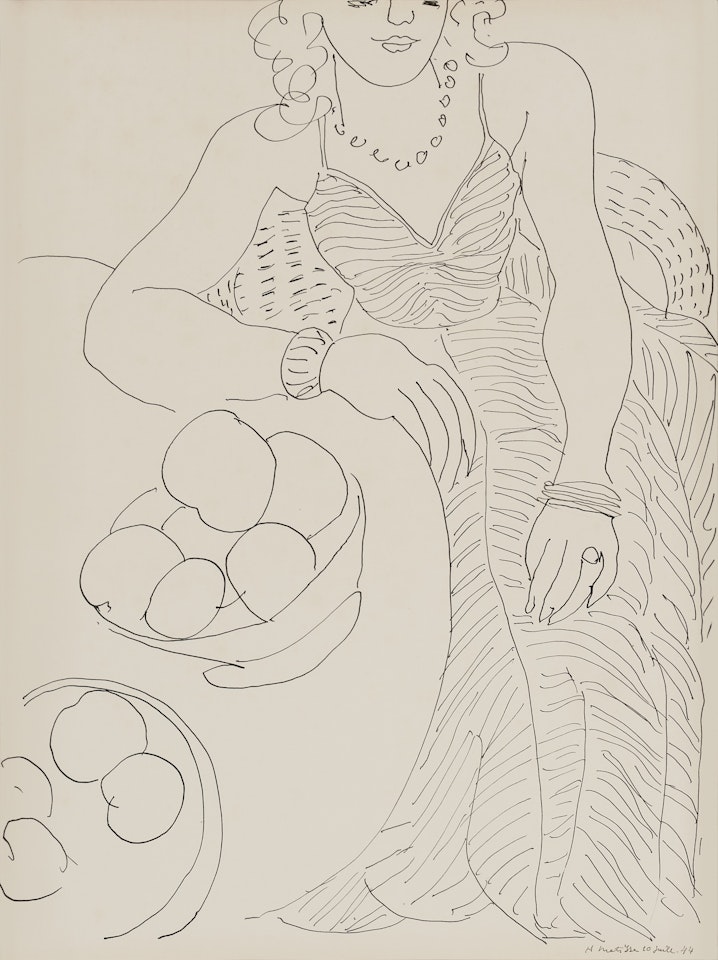 Jeune femme dans un intérieur by Henri Matisse