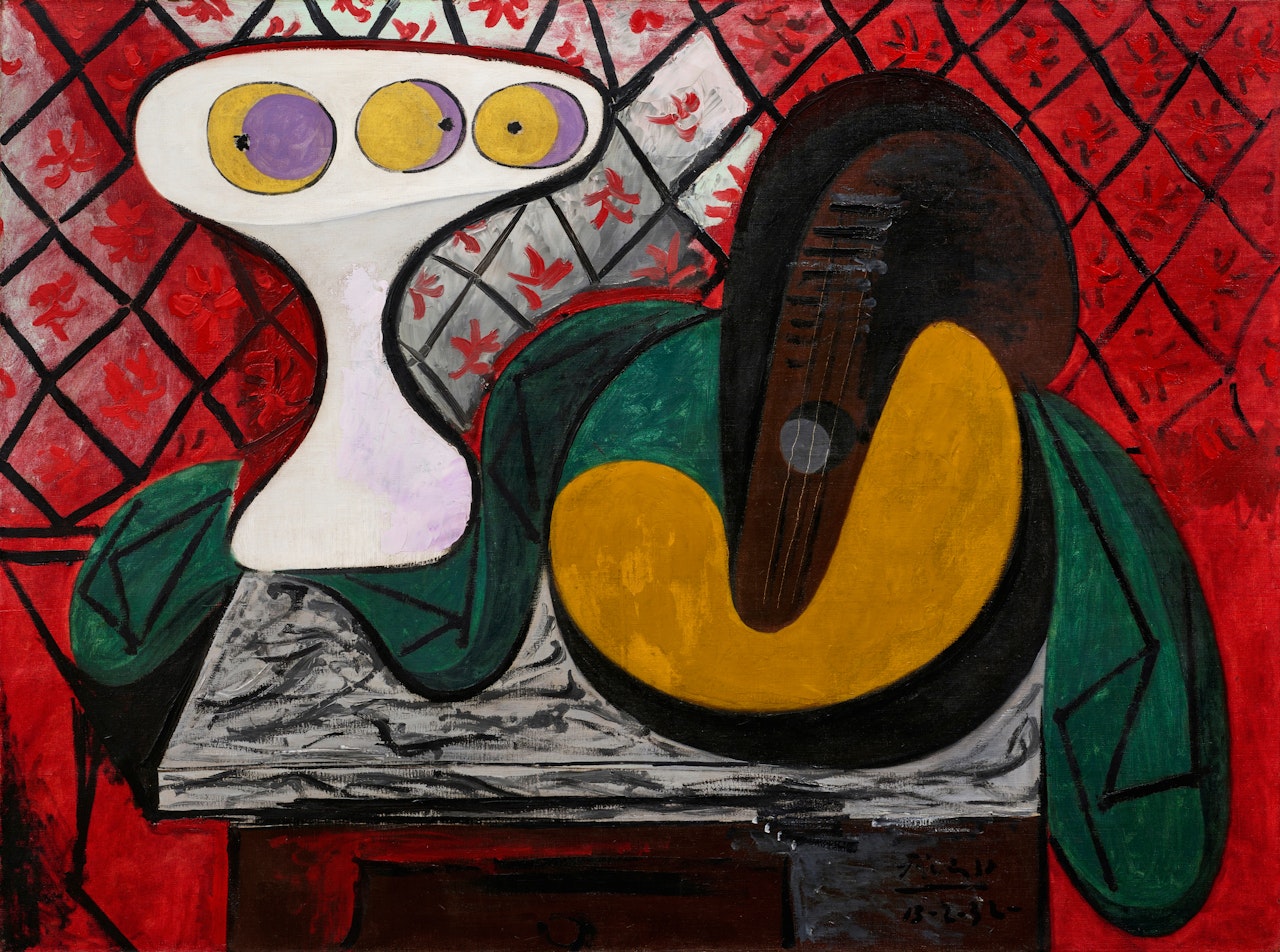 Compotier et guitare by Pablo Picasso