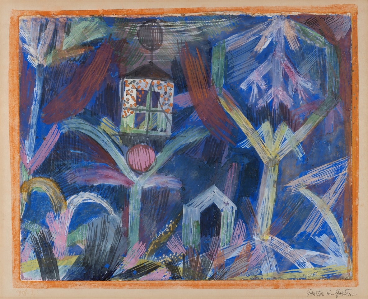 Fenster im Garten (Window in the garden) by Paul Klee