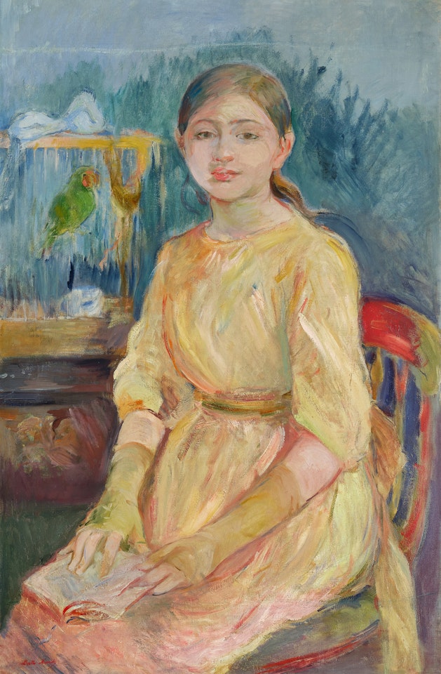 Julie Manet à la perruche by Berthe Morisot