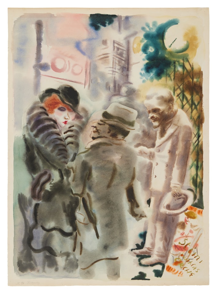 Heimweg; Strassenszene, Berlin (Way Home; Street Scene, Berlin) by George Grosz