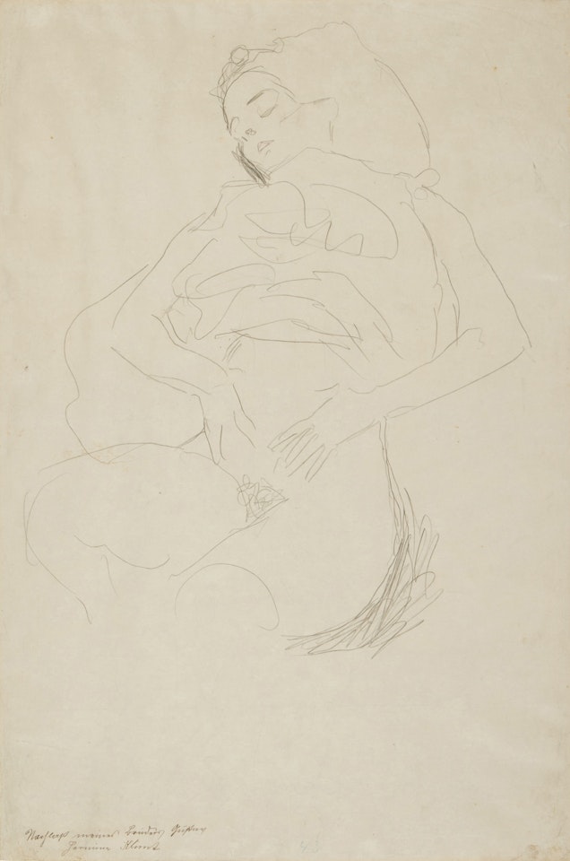 Liegender Halbakt (Reclining Semi-Nude) by Gustav Klimt