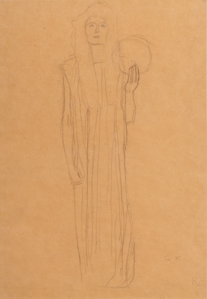 Viktoria von Vorne (Viktoria from the Front) by Gustav Klimt