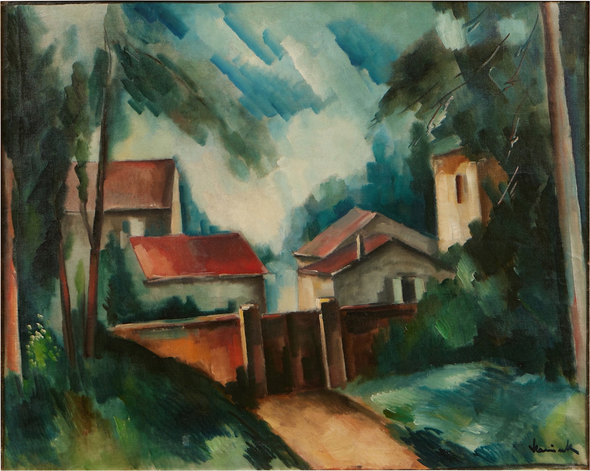 L'Entrée du village by Maurice de Vlaminck