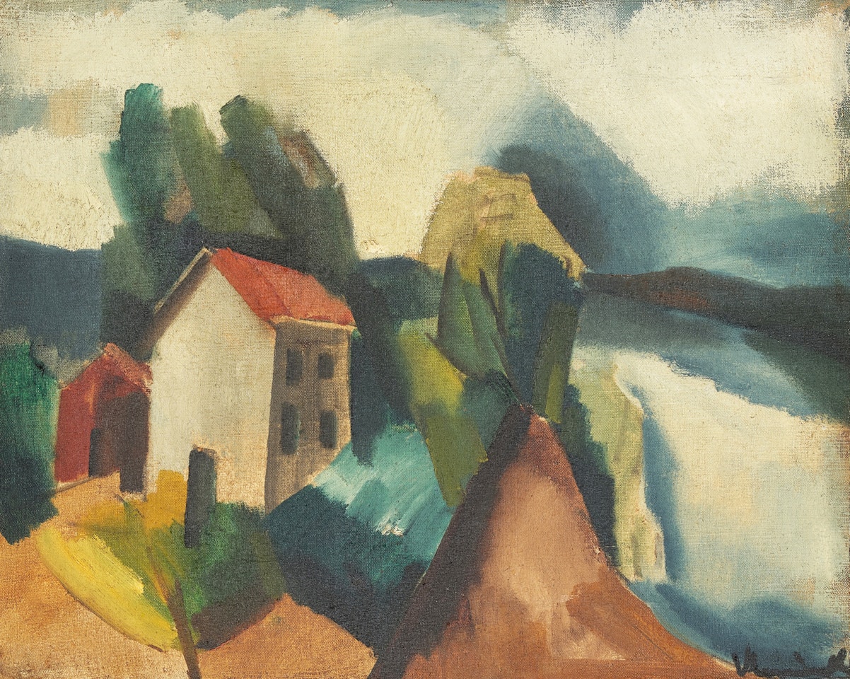 La Maison au bord de la Seine by Maurice de Vlaminck