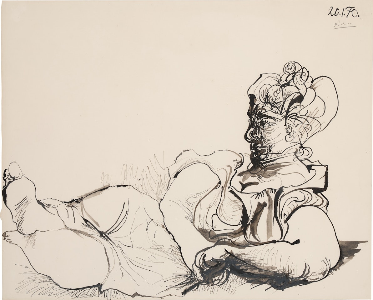 Femme allongée by Pablo Picasso