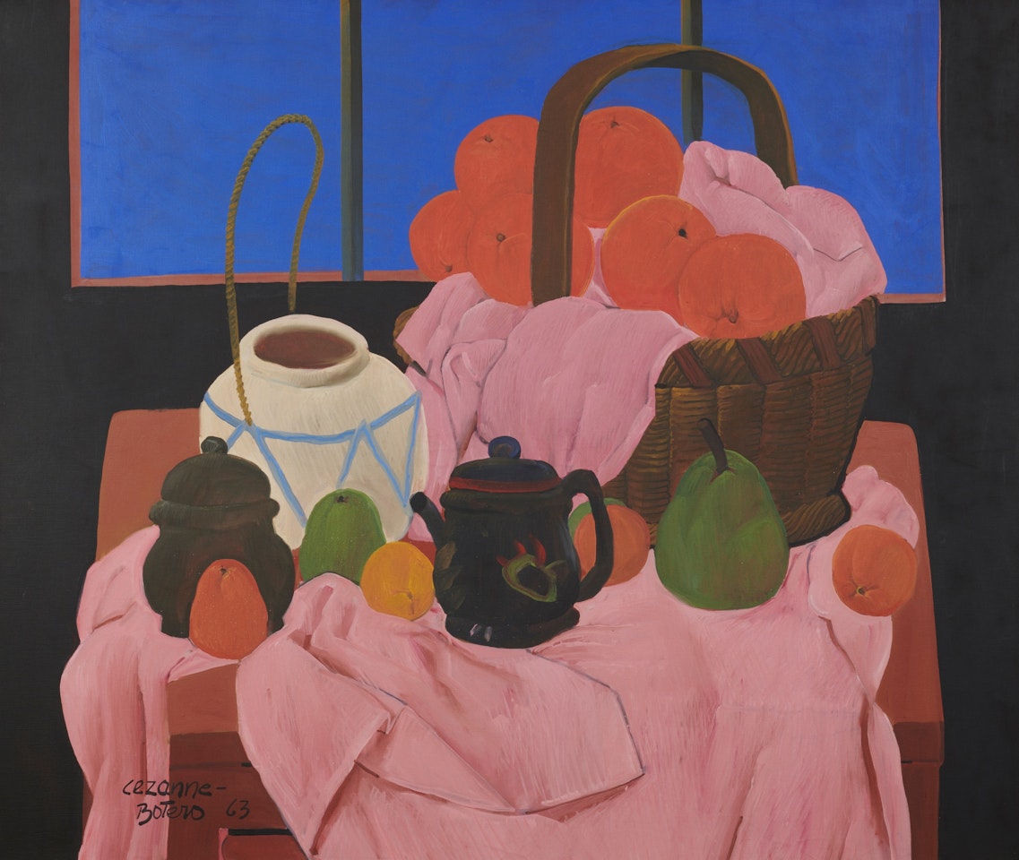 Bodegón en homenaje a Cézanne by Fernando Botero