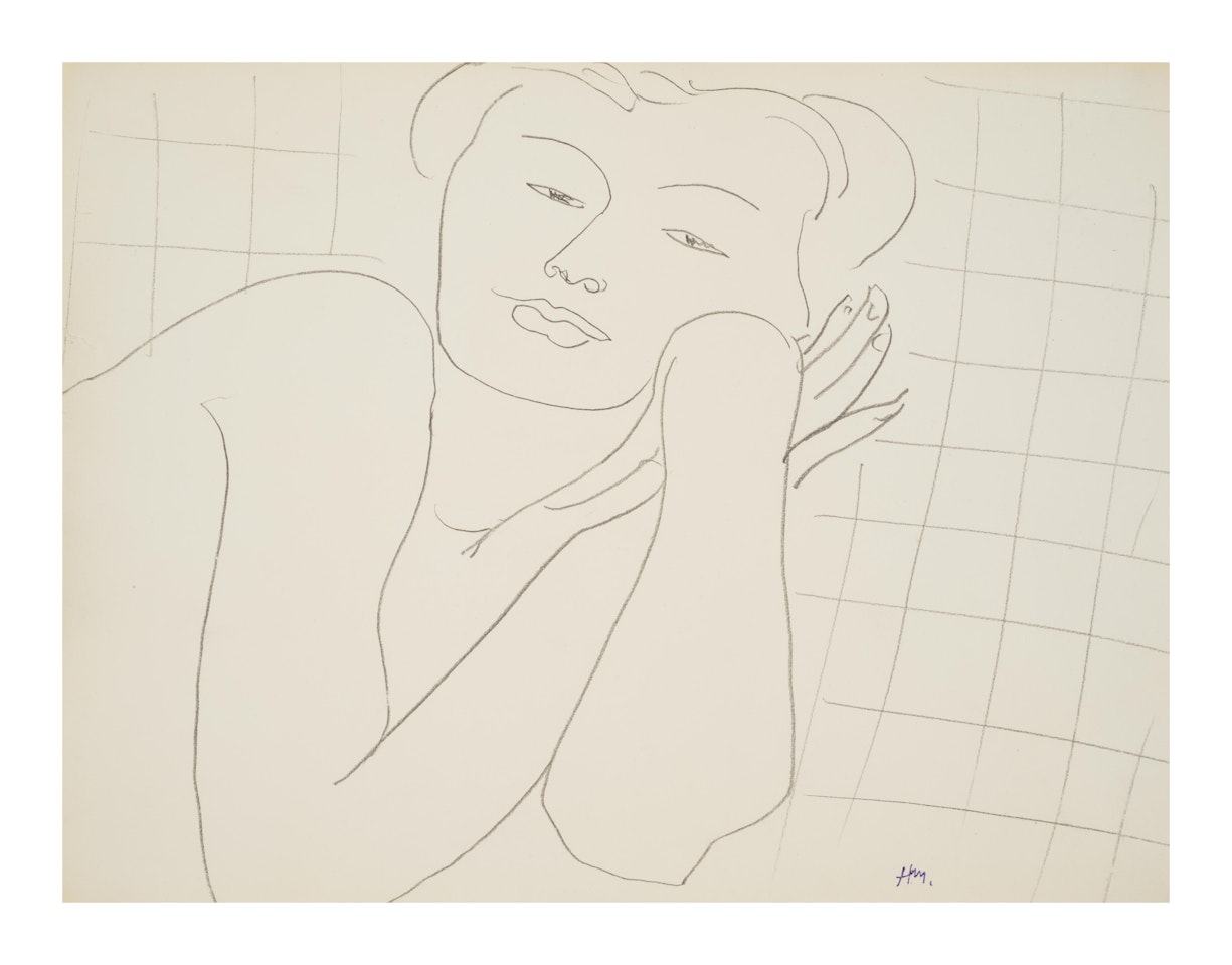 Étude, fond carré by Henri Matisse