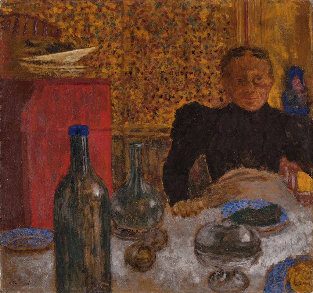 Madame Vuillard à table by Édouard Vuillard