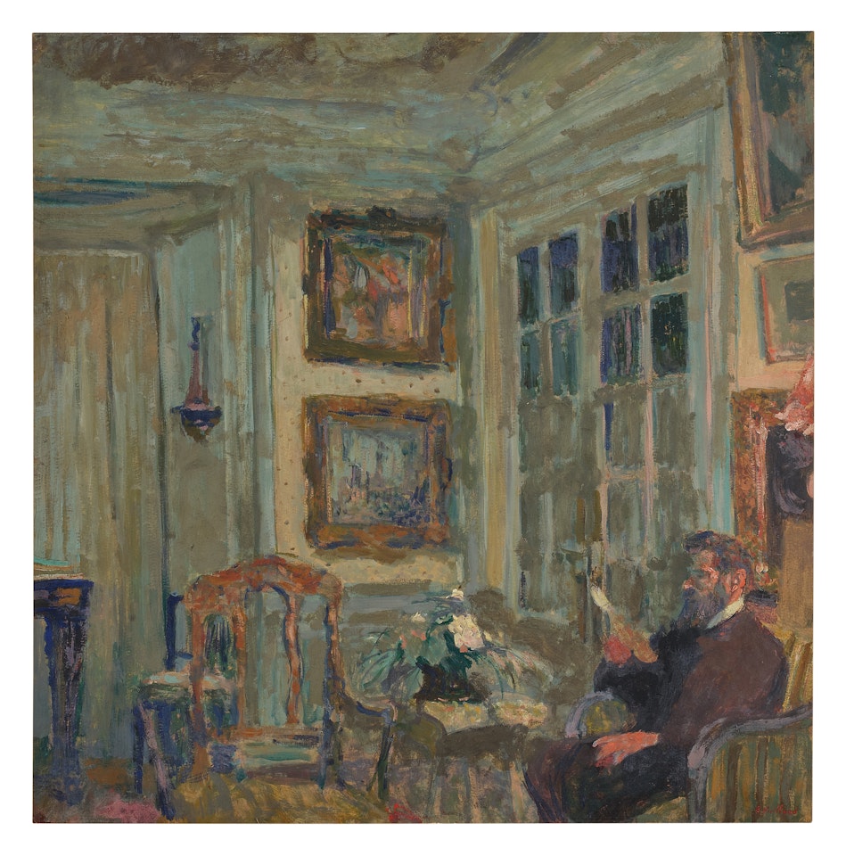Arthur Fontaine lisant — I by Édouard Vuillard