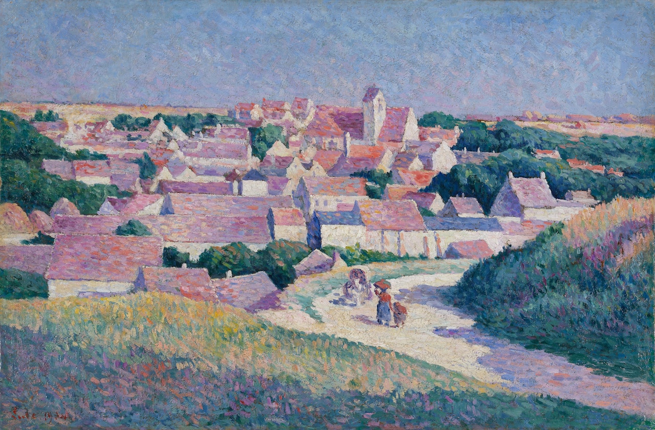 Moulineux, l'entrée du village by Maximilien Luce