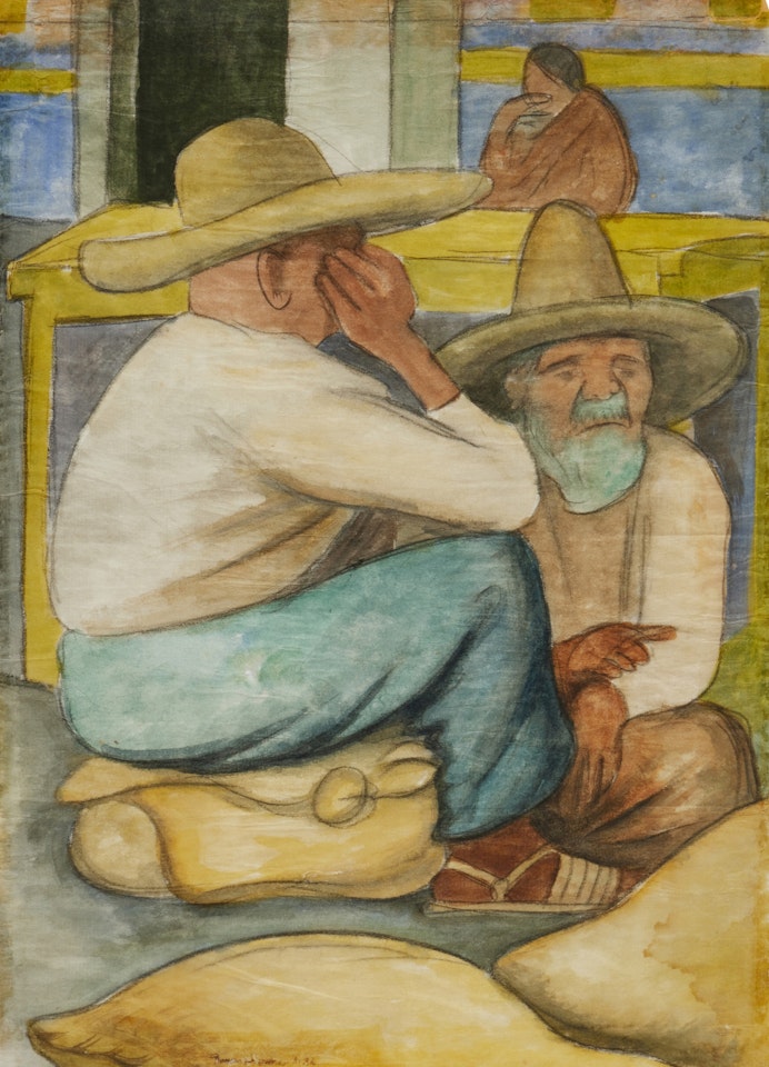 Hombre barbado by Diego Rivera