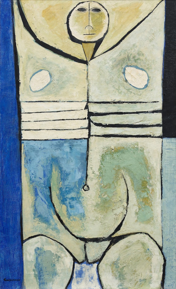 Mujeres y el mar IV by Oswaldo Guayasamin