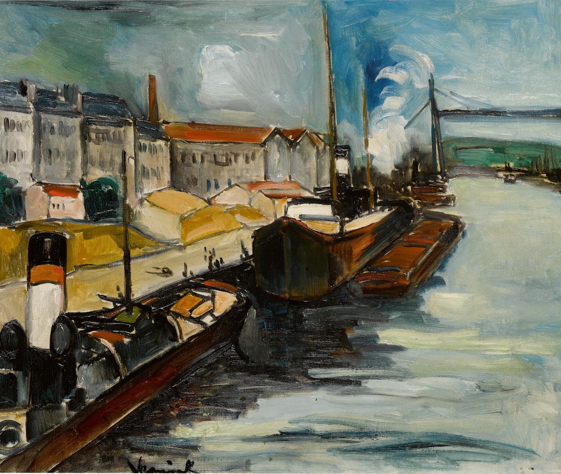 Le Port, Rouen by Maurice de Vlaminck